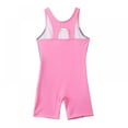 thumbnail image 4 of Girls Athletic One Piece Swimsuit Water Sport Short Swimsuit Competitive Bathing Suit, 4 of 7