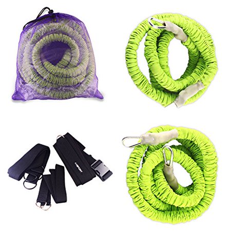 44llc Speed And Agility Training Equipment Pack Of 2 Strength Bands And Bungee Cords Double Running Resistance Harness B Walmart Canada