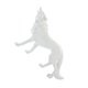 thumbnail image 2 of Inteprter Estatua moderna abstracto, adorno en miniatura, diseño especial, escultura de Animal, sala de estar, escritorio, oficina, Decoración del hogar Blanco perro lobo mira el cielo, 2 of 6
