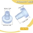 thumbnail image 2 of Topes de mesa de vidrio Uxcell, 50 Pcs 6mm topes de goma transparente con tallo para puertas de gabinete pellets tipo A, transparente, 2 of 7