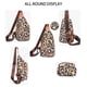 thumbnail image 5 of Bolso de pecho Hiriotin con estampado de leopardo bandolera, 5 of 6