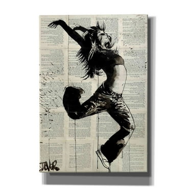 Epic Graffiti 'Energy' by Loui Jover, Canvas Wall Art, 18"x26"