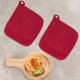 thumbnail image 3 of 2pcs Baking Mittens Breathable Anti-scalding Cotton Non-slip Potholder Oven Gloves For Daily Use, 3 of 5