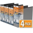 thumbnail image 1 of QuickFit® View Binder, D Ring, 4 Pack, 4", 1 of 3