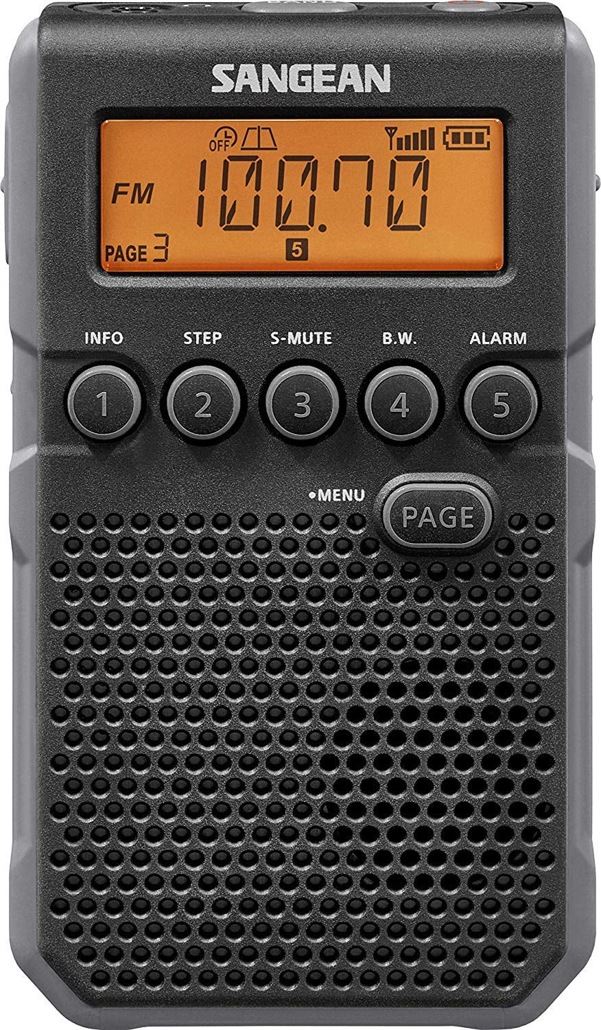 Sangean Portable Pocket Size Digital AM/FM Radio with 7 NOAA Weather