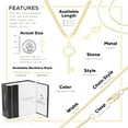 thumbnail image 2 of BEBERLINI Key CZ Charm 14K Gold Filled Box Chain Pendant Necklace Set Jewelry Women 18", 2 of 7