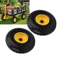 thumbnail image 1 of Solid Rubber Tire, 2PCS Rubber Wheel Tire 10 Inch  for Lawn Mowers, 1 of 7