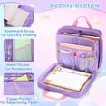 thumbnail image 3 of Organizador Morado Yarwo para Laptop de 13" con Cierre - Carpeta de Archivo, 3 of 7