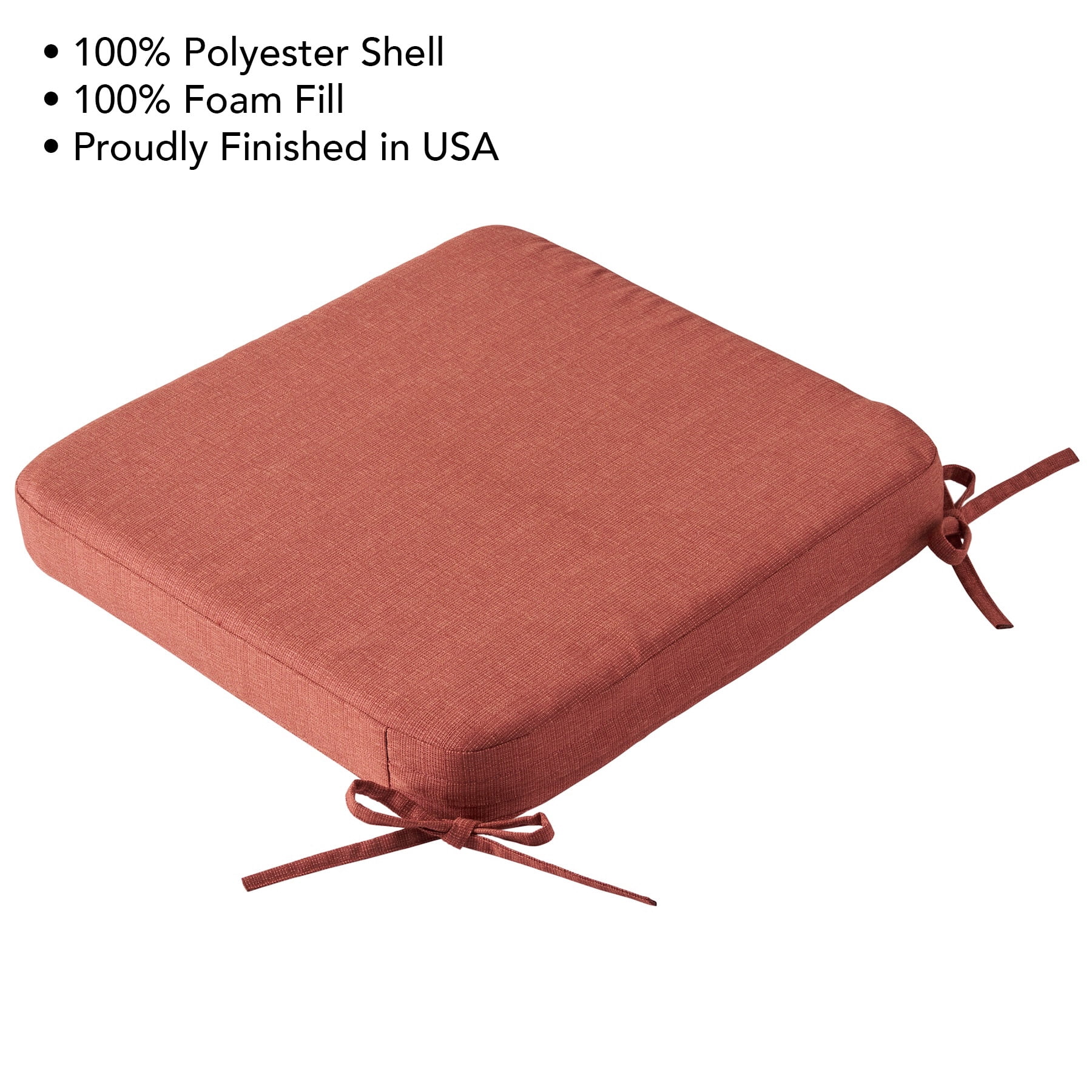 Better Homes & Gardens Premium Outdoor Bench Seat Cushion, Terracotta, 48" x 18"