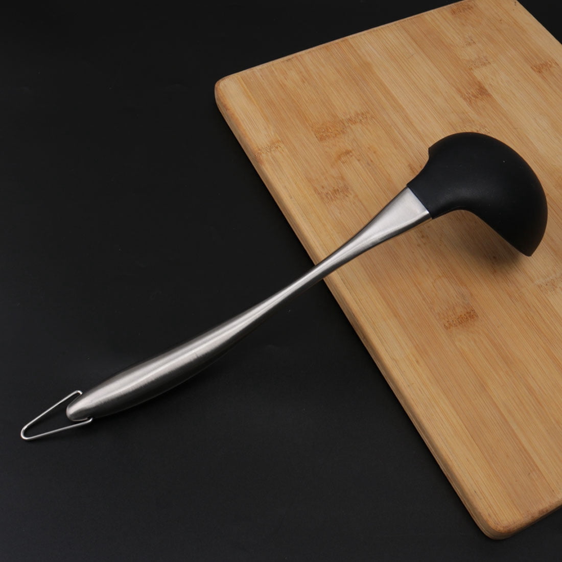 Unique Bargains Silicone Soup Ladle Stainless Steel Handle for Kitchen Cookware