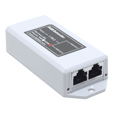 1 PoE in 2 PoE Out Gigabit PoE Passthrough Switch PoE Extender Cascade Repeater