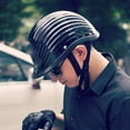 thumbnail image 1 of Neinkie Fiberglass Cycling Helmet Retro Spiral Thread Design Pure Color Motorcycle Helmet Cycling Equipment, 1 of 9