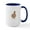 White/Navy Inside, variant on CafePress - Thanksgiving Llama Mugs - 15 oz Ceramic Large White Novelty Mug
