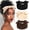 Multicolor-4, variant on 3 count Wide Headbands for Women Paisley Bow Hair Bands Stretchy  Ears Hair Bandana Non Slip Exercise Turban Workout Hair Scarf Accessories