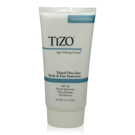 Tizo Age Defying Fusion Tinted Ultra Zinc Body & Face Sunscreen SPF 40, 3.5 (Best Drugstore Sunscreen For Face)