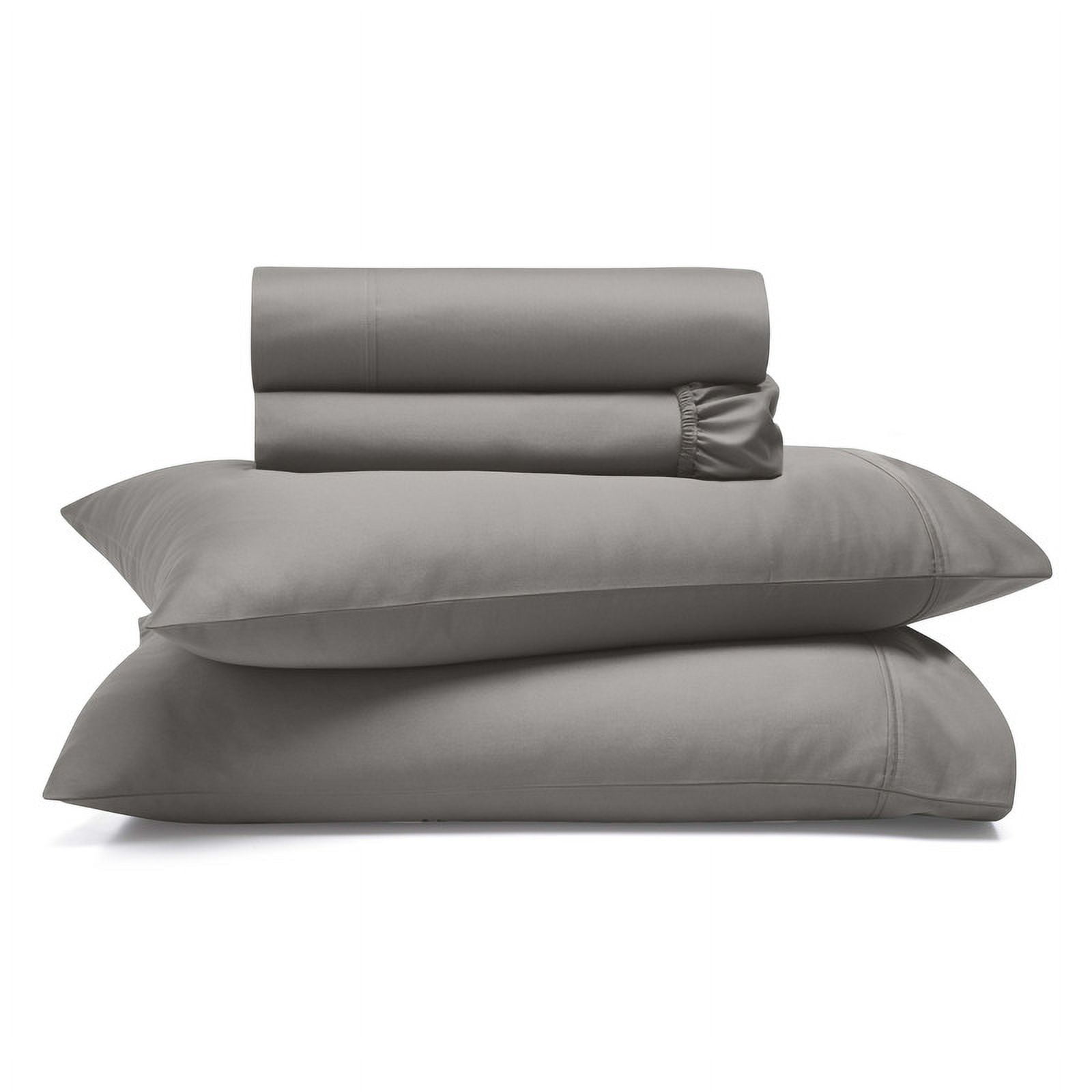 Superior Apus 100% Cotton 15" Deep Pocket Sheet Set, King, Grey