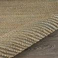 thumbnail image 4 of 8â€™ x 10â€™ Tan and Blue Undertone Striated Area Rug, 4 of 5