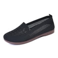 thumbnail image 3 of Women's Wide Toe Box Flats Shoes Knit Ballet Flat Slip-on Dress Walking Comfort Shoes, 3 of 5