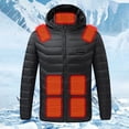 thumbnail image 4 of Abrigo Calefactable Chaqueta Moto Invierno 21 Áreas Hombres para Acampar, 4 of 9