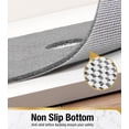 thumbnail image 2 of Shower Mat With Center Drain Hole  32 X 24 Inch Non Slip Bath For Textured Tub Soft Loofah-style Bathtub Without Suction Cup Quick Drying Stall Floor Bathroom Accessories Grey, 2 of 8