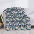 thumbnail image 3 of Naloa Tropical Sloth Flannel Blankets - Thick and Warm Blanket for Winter, Soft Fuzzy Plush King Blanket for All Seasons40"x30", 3 of 6