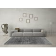 thumbnail image 3 of Ahgly Company Indoor Round Abstract Gray Modern Area Rugs, 4' Round, 3 of 4