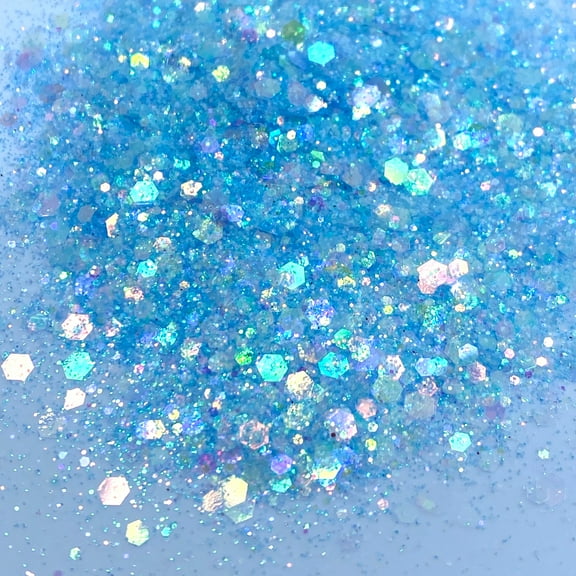 Ice Blue Mix Glitter Confetti (1oz = 28g)