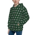 thumbnail image 2 of Kdxio Green Buffalo Plaid Merry Christmas Pattern Kids Boys Girls Zip Up Hoodie 3D Printed Hooded Sweatshirt Hoody Coat with Pocket 7-12 Y-Medium, 2 of 6