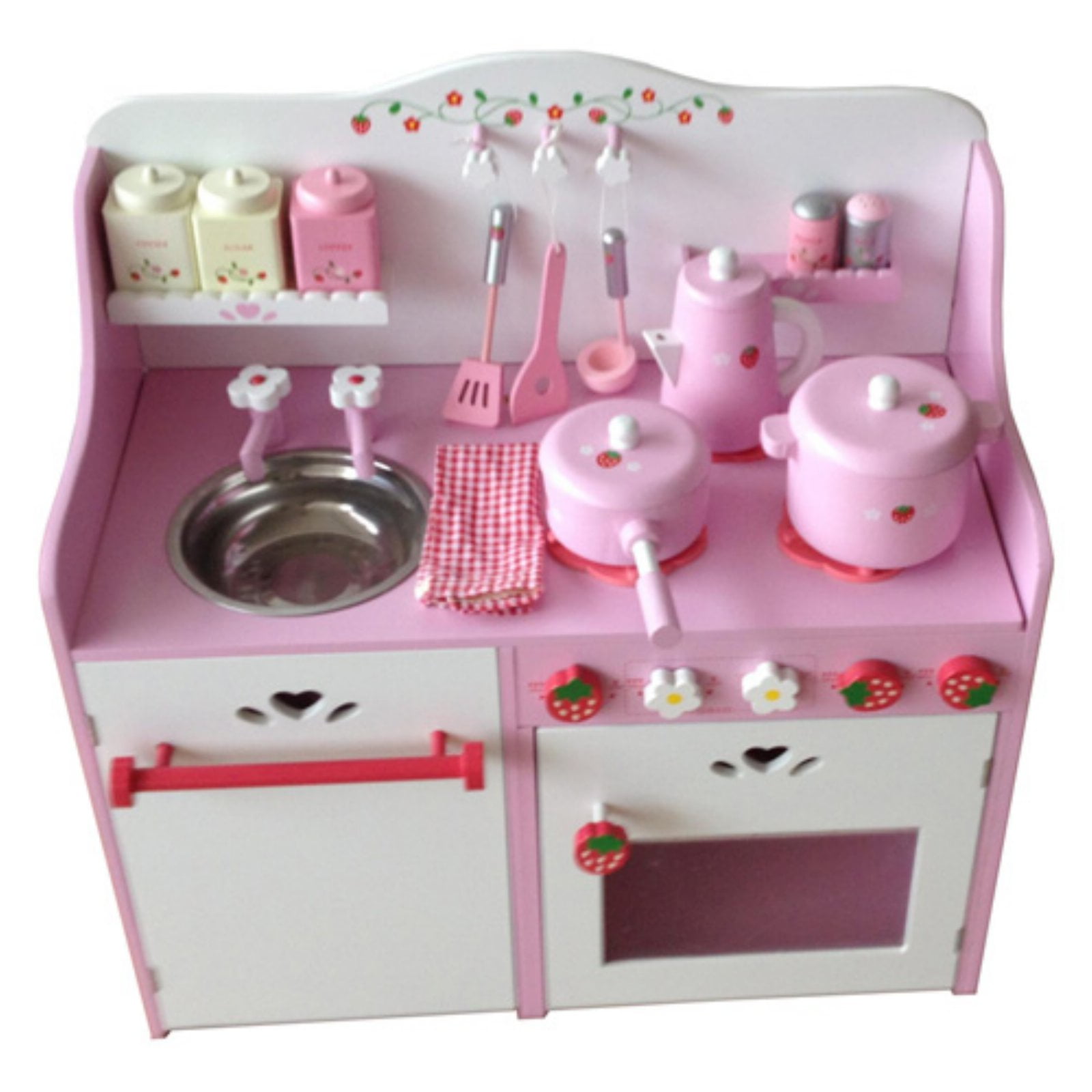 strawberry play kitchen