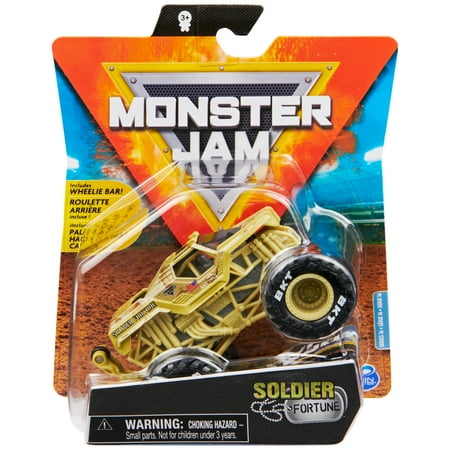 Monster Jam, Official Soldier Fortune Monster Truck, Die-Cast Vehicle, Legacy Trucks Series, 1:64 Scale