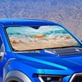 thumbnail image 4 of HUIACONG Sea Turtle Car Windshield Sun Shade UV Reflective Easy Storage Thick Car Windshield Cover for Trucks Front Window Most Vehicles, 4 of 7
