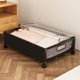 thumbnail image 5 of Estante de tela debajo de la cama Caja de almacenamiento debajo de la cama con ruedas Caja de almacenamiento negra para guardar ropa, zapatos y libros, 5 of 7