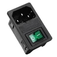 C14 Inline Rocker Switch Panel Rocker Switch C14 Inlet Male Plug Power Socket 250V 10A w Fuse ...