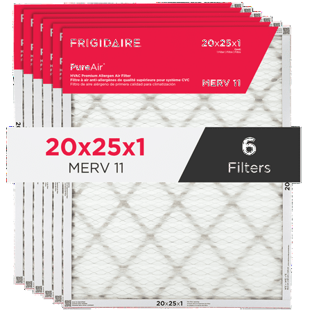 PureAir® 20 x 25 x 1 MERV 11 Premium Allergen Air Filter - 6 Pack