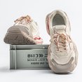 thumbnail image 2 of Men's All White Mesh Chunky Dad Sneakers Shock Absorbing Non Slip Height Increasing Retro Street Walking Shoes, 2 of 5