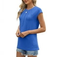 thumbnail image 6 of Summer Plus Size Tops for Womens 2025 Fashion Round Neck Printed Short Sleeved Casual Pullover Gifts for Womens, 6 of 9
