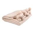 thumbnail image 3 of Creative Co-Op Woven Cotton Pom Pom Throw, 3 of 3