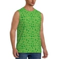 thumbnail image 2 of Fotbe Men's St Patrick's Day Print Men's Sleeveless Muscle Tank Tops Casual T-Shirts for Gym Workout Beach-3X-Large, 2 of 8