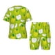 thumbnail image 1 of Balery Green Apple Conjunto de Pijama Infantil de Manga Corta con Estampado – Ropa de Dormir de Algodón Suave-X-Large, 1 of 6