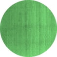 thumbnail image 1 of Ahgly Company Indoor Round Oriental Emerald Green Industrial Area Rugs, 6' Round, 1 of 4