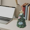 thumbnail image 3 of S SERENABLE Artificial Fake Christmas Tree Artwork Mini Plants Resin Crafts Garden Gold Star, 3 of 8