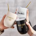thumbnail image 4 of Creative Brands F2912 12 oz Stemless Wine Tumbler - Buzzed, Black, 4 of 4