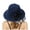 Navy, variant on Women Kentucky Organza Derby Hat - Flower Bridal Wedding Tea Party Wide Brim Summer Sun Hats