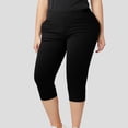 thumbnail image 2 of Pantalones cortos de yoga de 3/4 para mujer - Muy elásticos y cómodos - Estilo básico versátil para el gimnasio y el día a día, 2 of 4