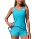thumbnail image 2 of Tankini para mujer, bikini liso sin espalda, de dos piezas, estilo vendaje, para playa, dos piezas, tankini, 2 piezas, 2 of 6