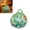 Emerald Green, variant on Blown Glass Pumpkin Figurine - Glass Art Pumpkin Paperweight for Desk Halloween Home Decor(Light Blue,9.5x9.5x13)