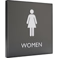 thumbnail image 7 of Lorell, LLR02656, Restroom Sign, 1 Each, Black, 7 of 7