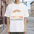 thumbnail image 3 of CHASING RAINBOWS,Rainbow Dolphin Print 1, Vintage T Shirt, Cotton T-Shirt for Men, 23666305,3XL, 3 of 8