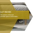 thumbnail image 7 of alazyhome Queen Size Upholstered Platform Bed Frame, Easy Assemble, Yellow, 7 of 7