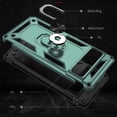 thumbnail image 2 of ELEHOLD Hybrid Rugged Case for Google Pixel 7 Pro Full Body Protection with Metal Magnetic 360° Rotating Ring Holder Kickstand Shockproof Heavy Duty Case For Google Pixel 7 Pro,Darkgreen, 2 of 6